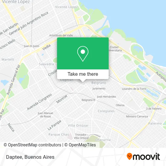 Daptee map