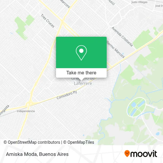 Amiska Moda map