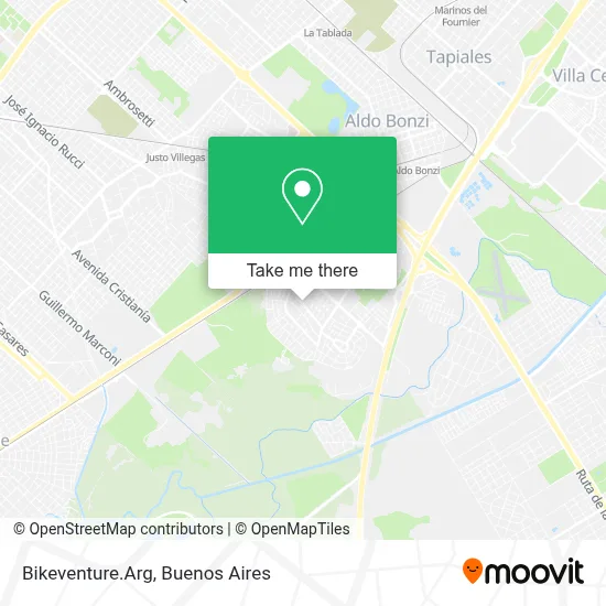 Bikeventure.Arg map