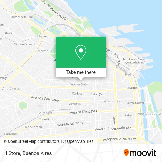 I Store map