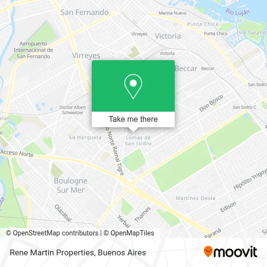 Rene Martin Properties map
