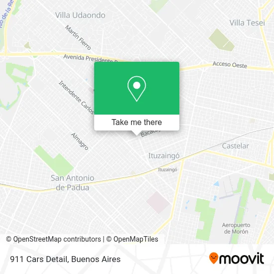 911 Cars Detail map