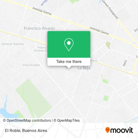 El Roble map