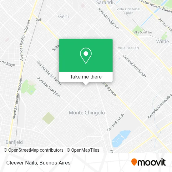 Cleever Nails map