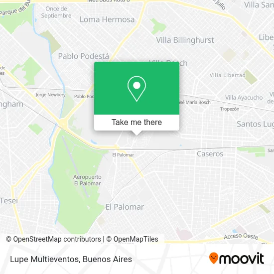 Lupe Multieventos map