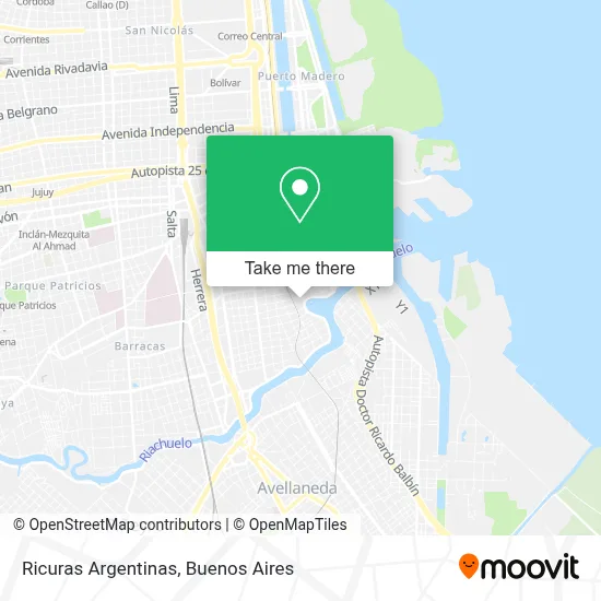 Ricuras Argentinas map