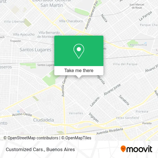 Customized Cars. map