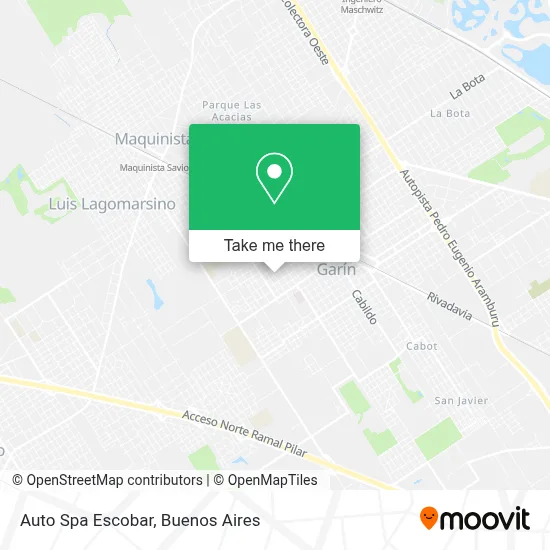 Auto Spa Escobar map