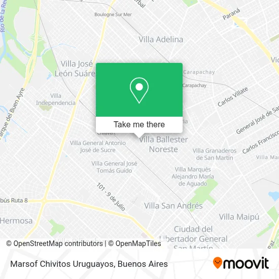 Marsof Chivitos Uruguayos map