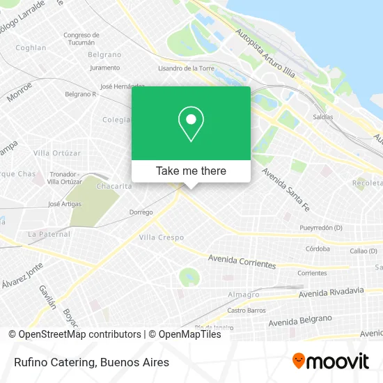Rufino Catering map