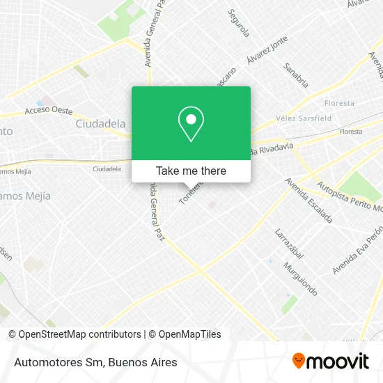 Automotores Sm map
