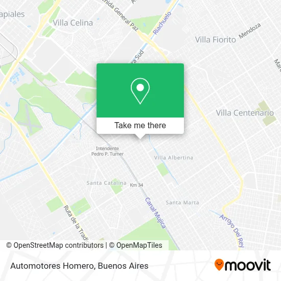 Automotores Homero map