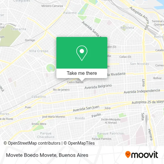 Movete Boedo Movete map