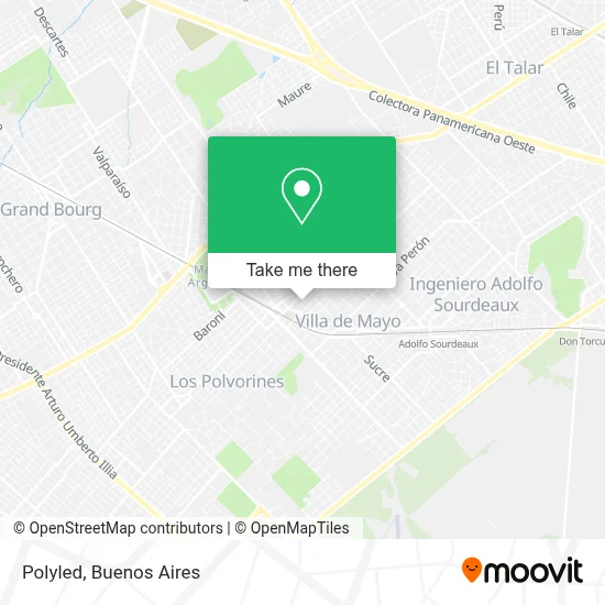 Polyled map