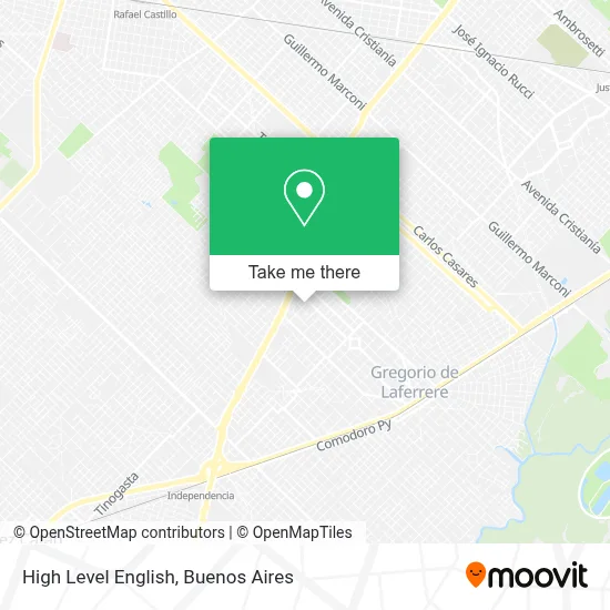 High Level English map