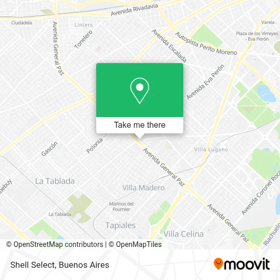 Shell Select map
