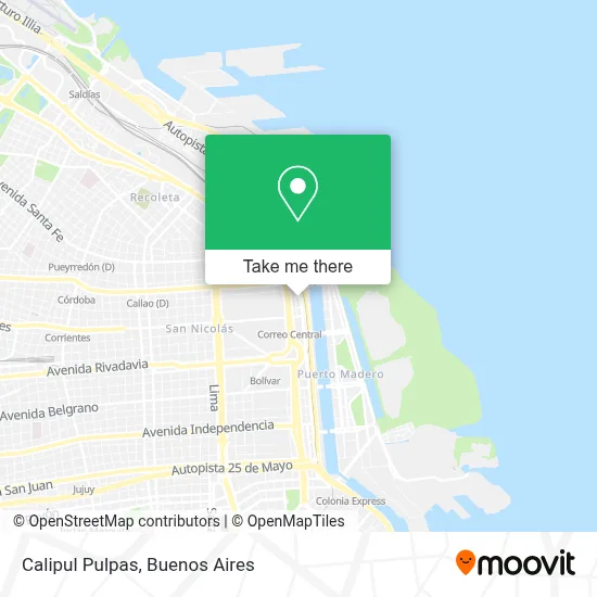 Calipul Pulpas map