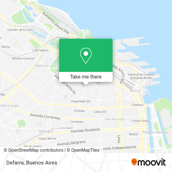 Defarra map