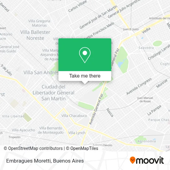Embragues Moretti map
