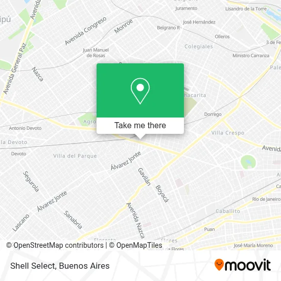 Shell Select map