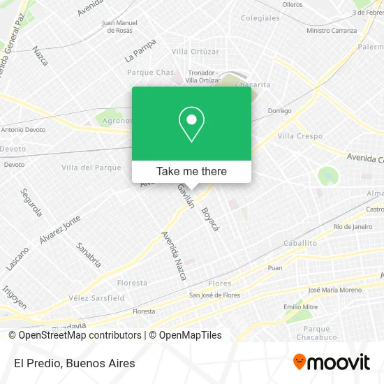 El Predio map
