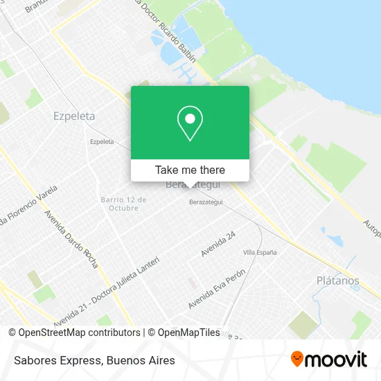 Sabores Express map