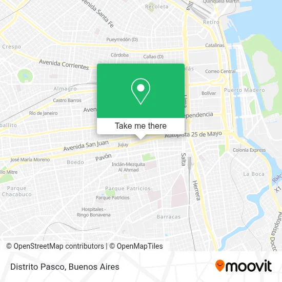 Distrito Pasco map