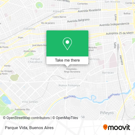 Parque Vida map