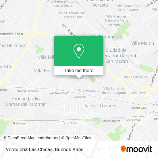 Verdulería Las Chicas map