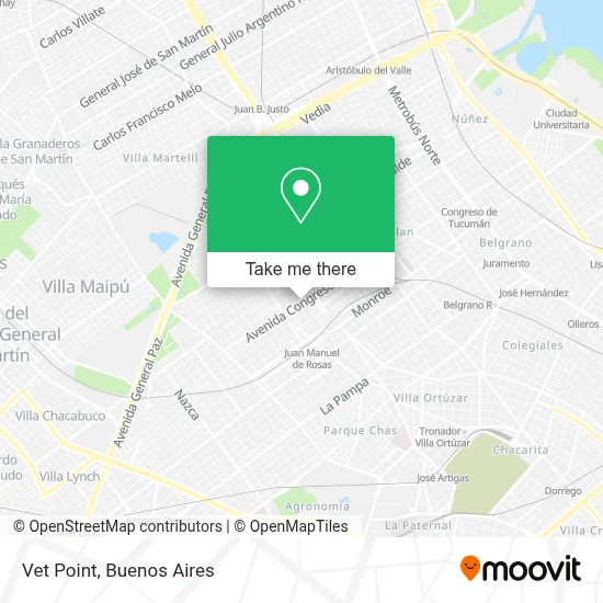 Vet Point map