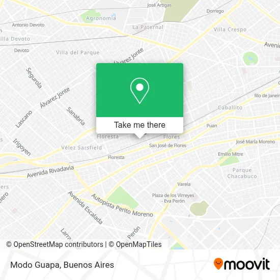 Modo Guapa map