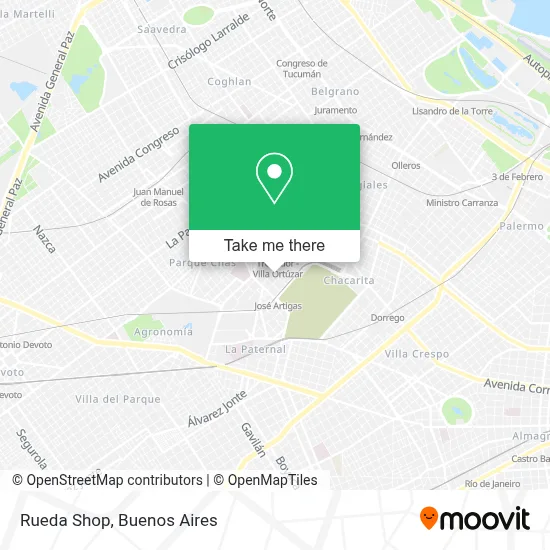Rueda Shop map