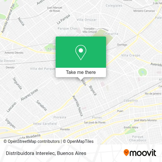 Distribuidora Interelec map