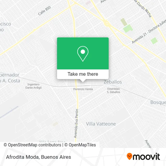 Afrodita Moda map