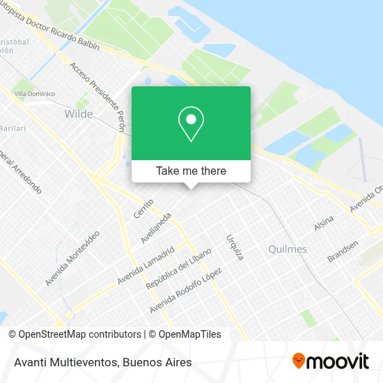 Avanti Multieventos map