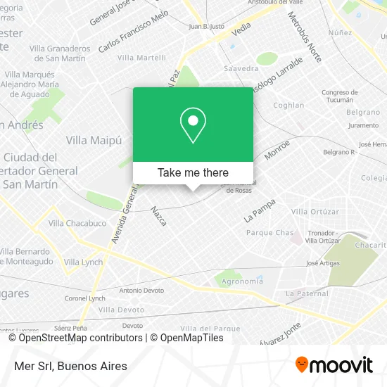 Mer Srl map
