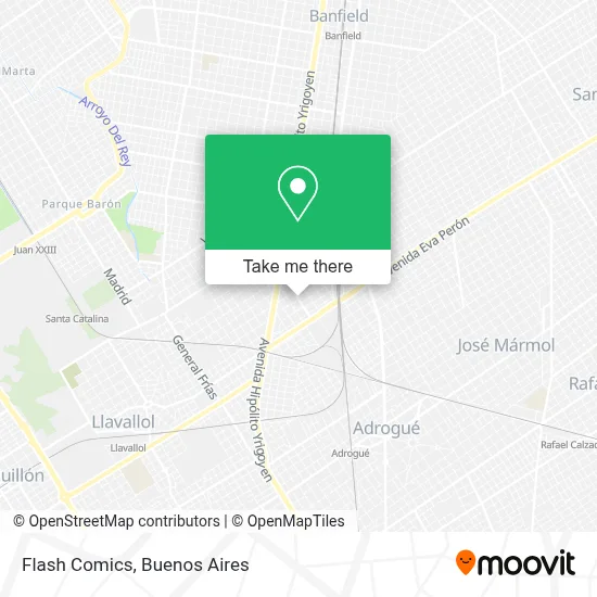 Flash Comics map