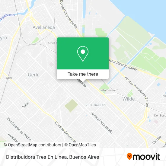 Distribuidora Tres En Linea map