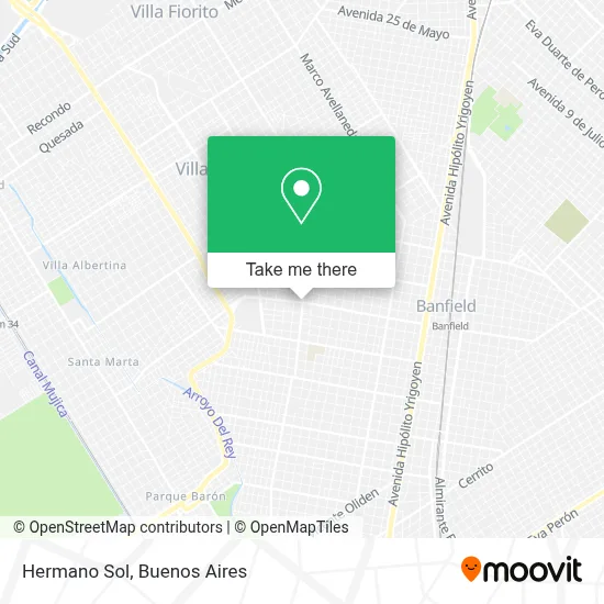 Hermano Sol map