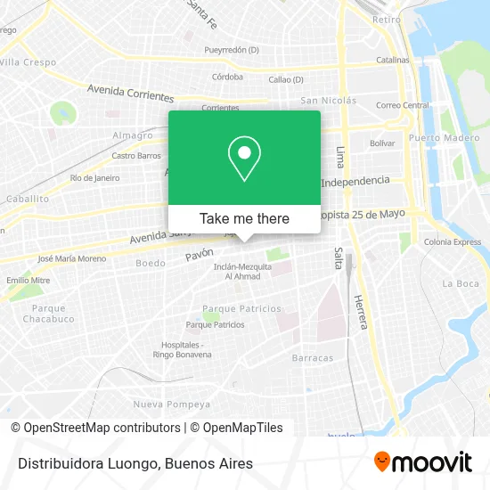 Distribuidora Luongo map