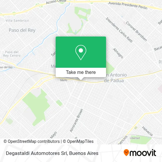 Degastaldi Automotores Srl map