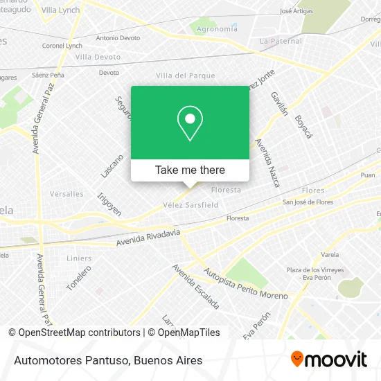 Automotores Pantuso map