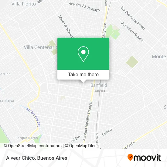 Alvear Chico map