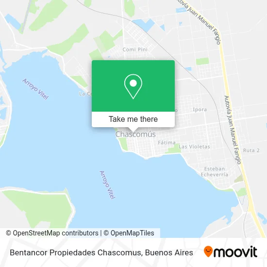 Bentancor Propiedades Chascomus map