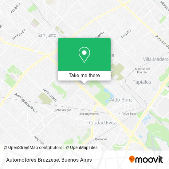 Automotores Bruzzese map