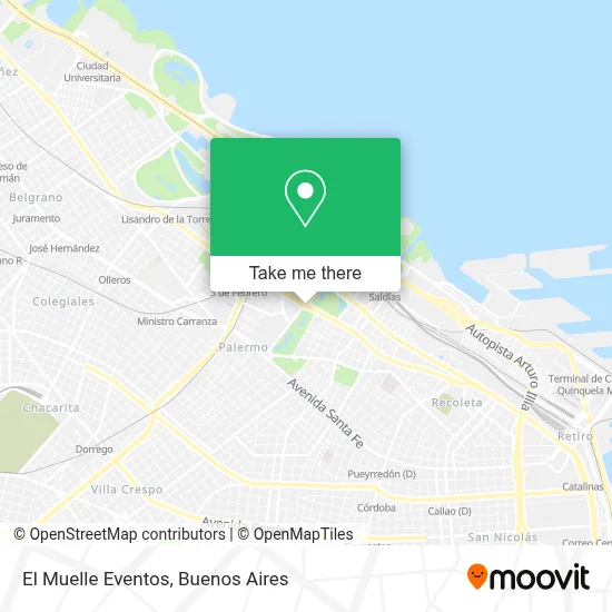 El Muelle Eventos map