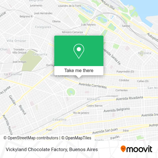 Vickyland Chocolate Factory map