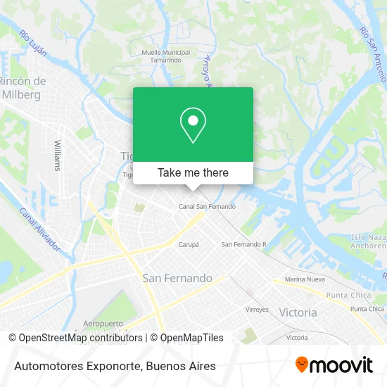 Automotores Exponorte map
