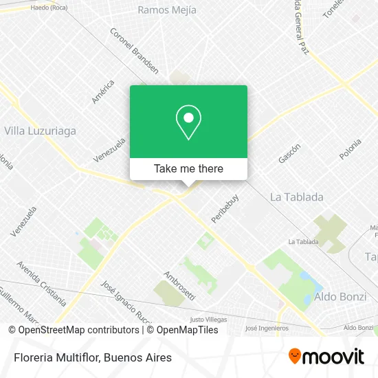 Floreria Multiflor map