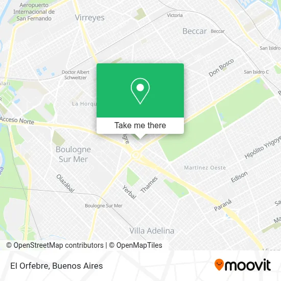 El Orfebre map